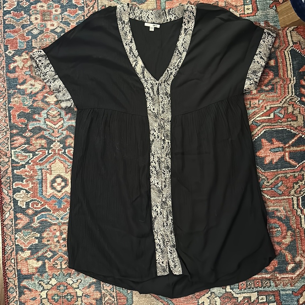 Amuse society flowy button up dress